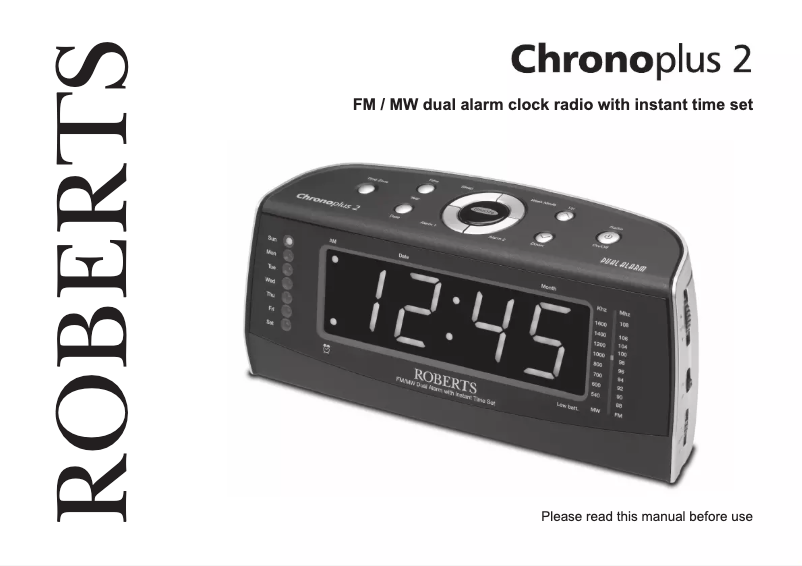 First page image of the manual for Chronoplus 2