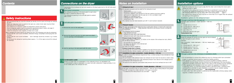 Page 1 of the manual Installation Guide Bosch WTV74104GB