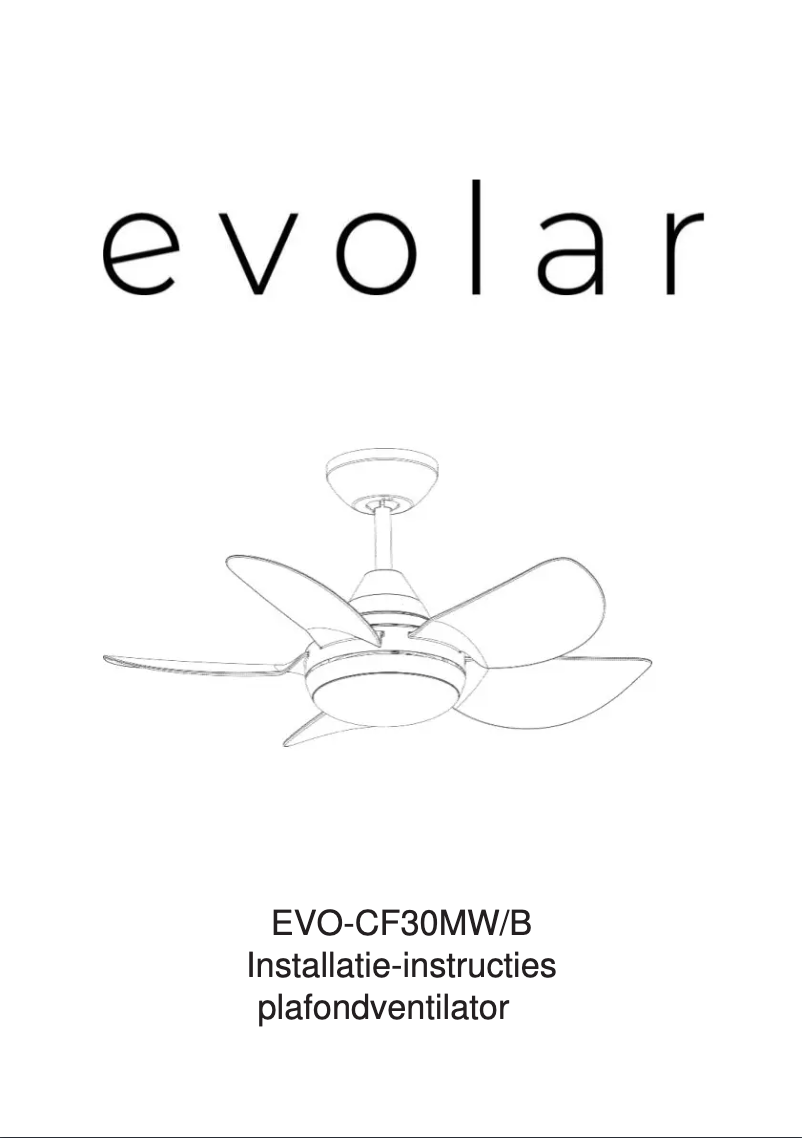 First page image of the manual for EVO-CF30MW