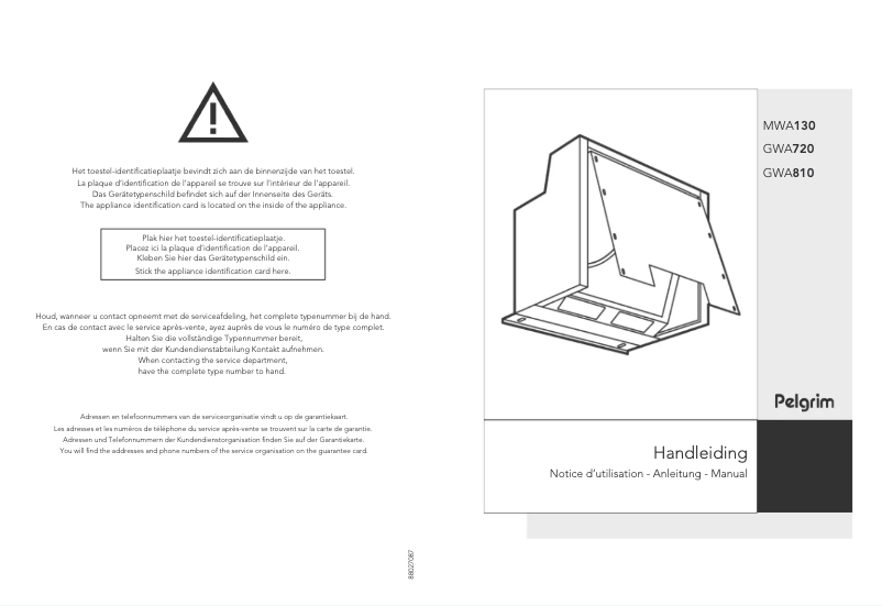Page 1 of the manual User Manual Pelgrim GWA 810