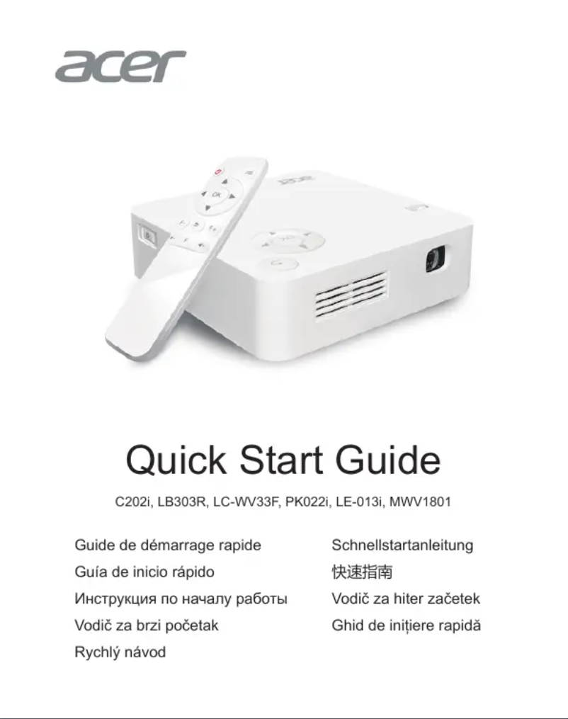 First page image of the manual for C202i