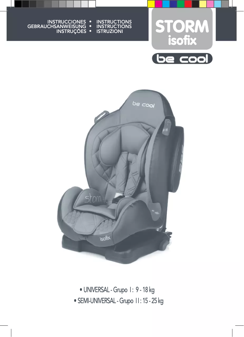 Page 1 of the manual User Manual Be Cool Storm Isofix