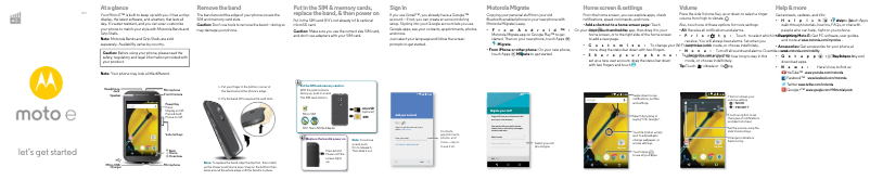 Page 1 of the manual Installation Guide Motorola Moto E2