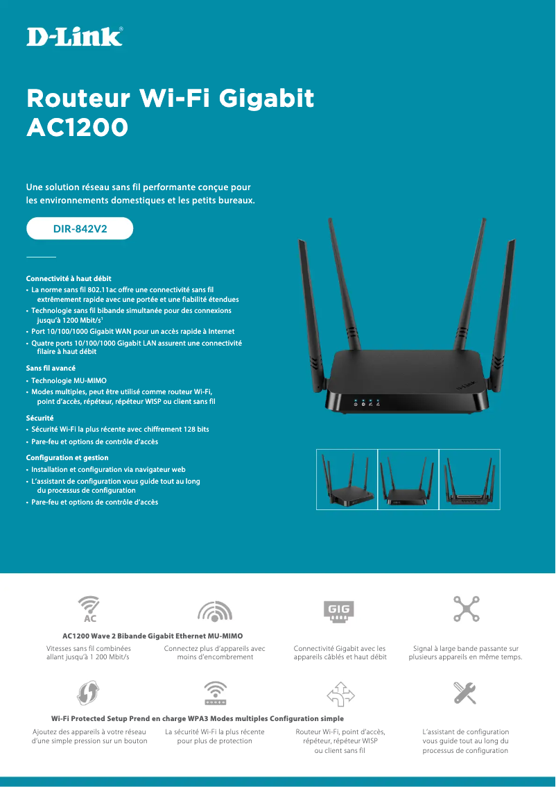 First page image of the manual for DIR-842V2