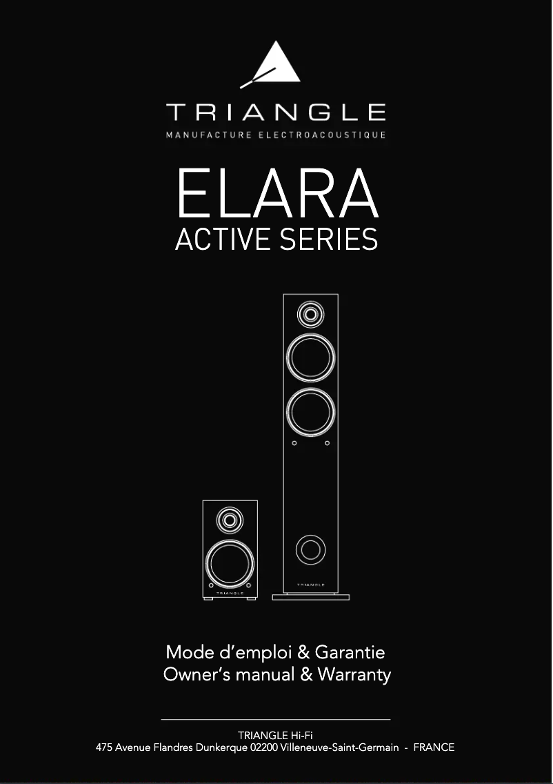 First page image of the manual for Elara LN01A