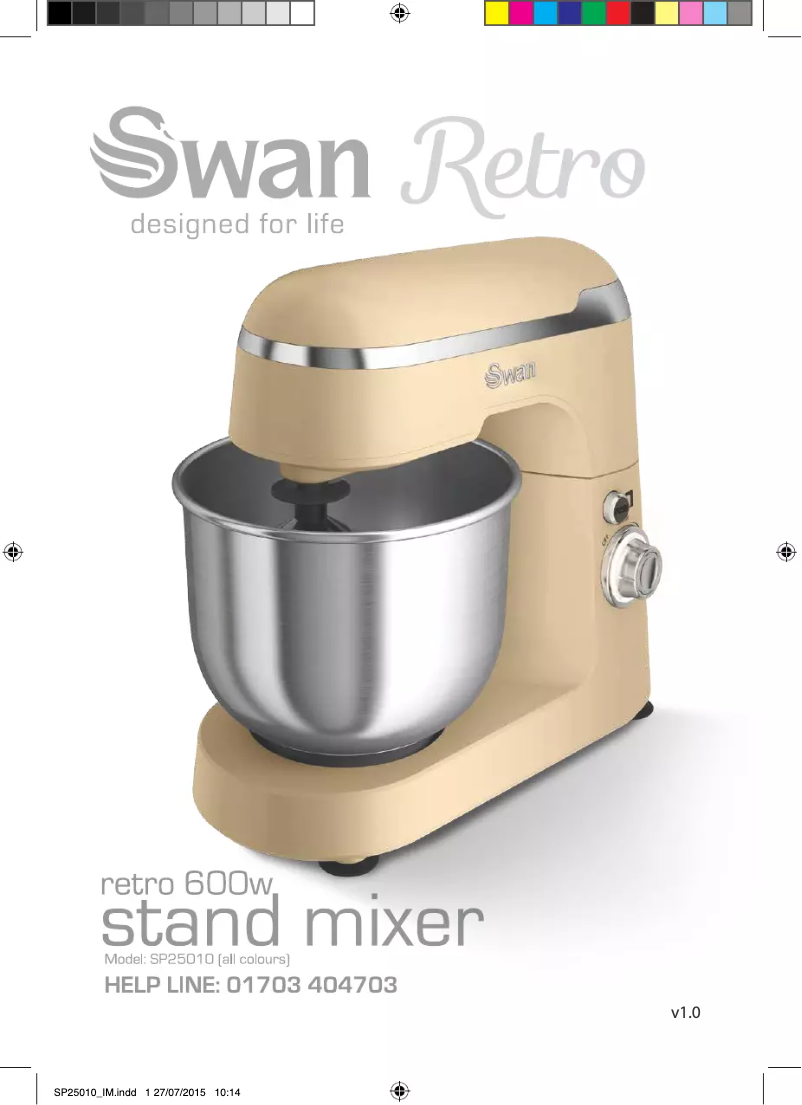 Page 1 of the manual User Manual Swan SP25010CN