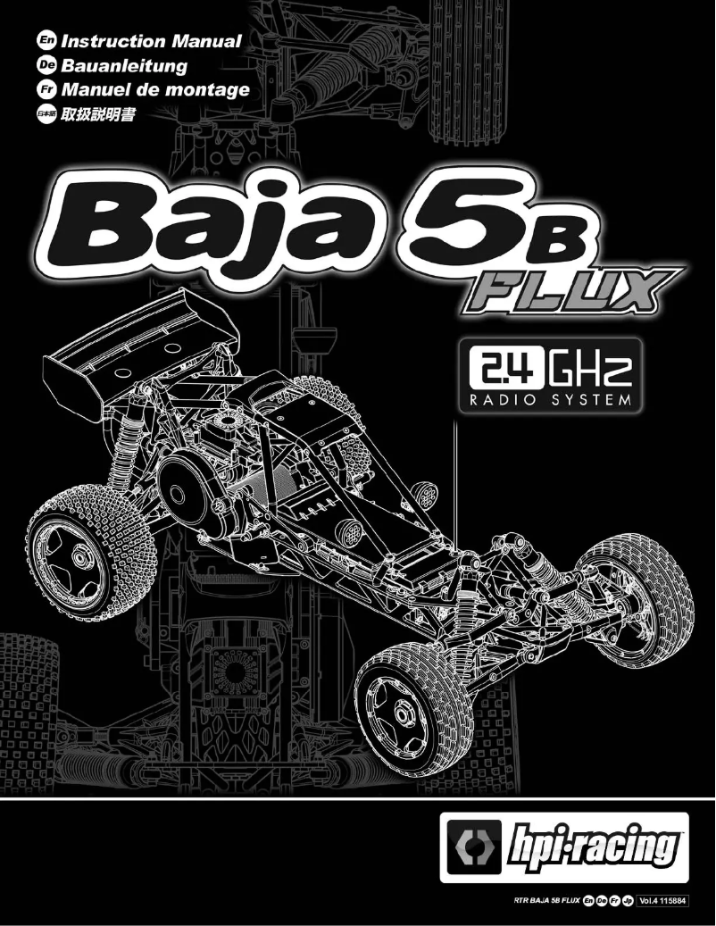 Page 1 of the manual User Manual HPI Racing Baja 5B Flux