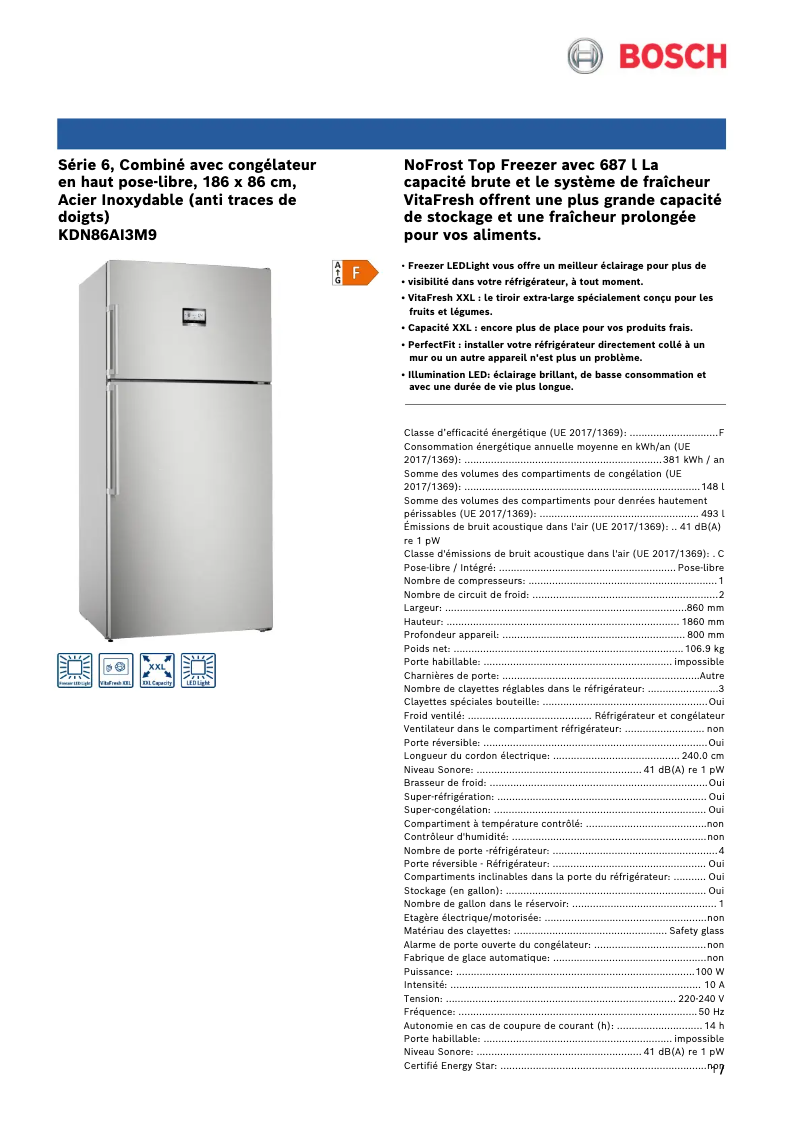 First page image of the manual for KDN86AI3M9