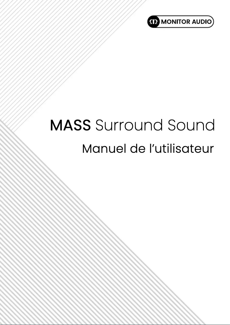 Page 1 of the manual User Manual Monitor Audio MASS Surround Sound
