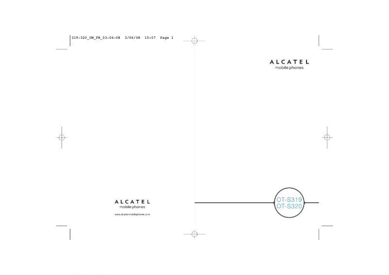 First page image of the manual for OT-S319