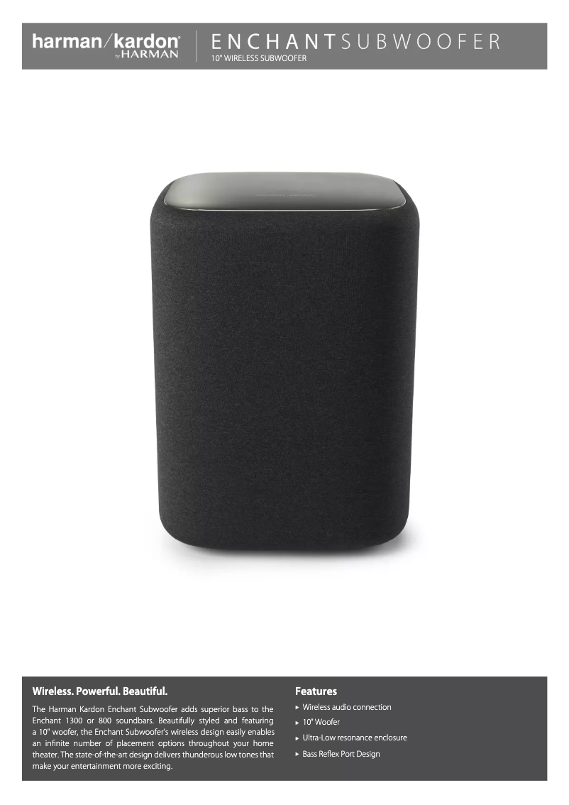 First page image of the manual for Enchant