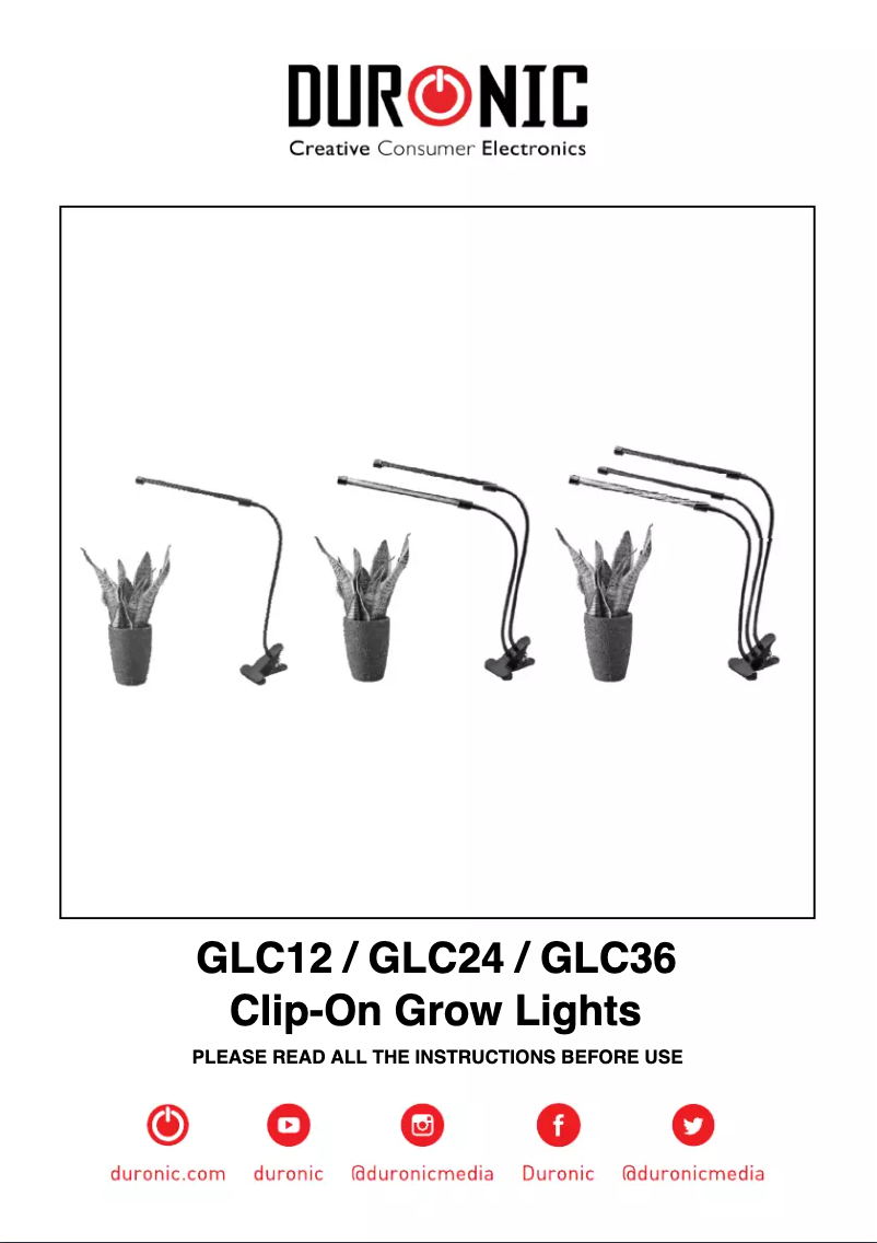 First page image of the manual for GLC36