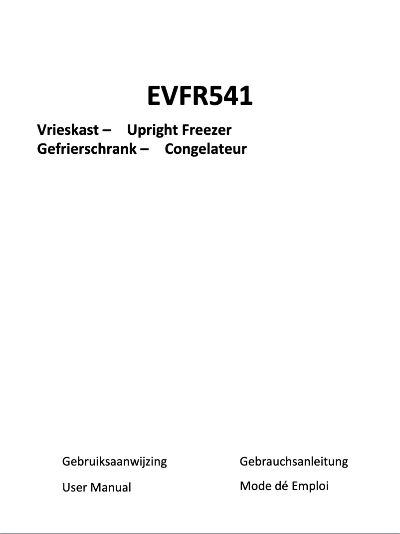 Page 1 of the manual User Manual Everglades EVFR541