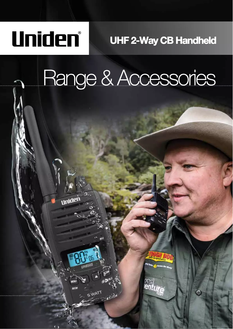 First page image of the manual for UH820S-2TP