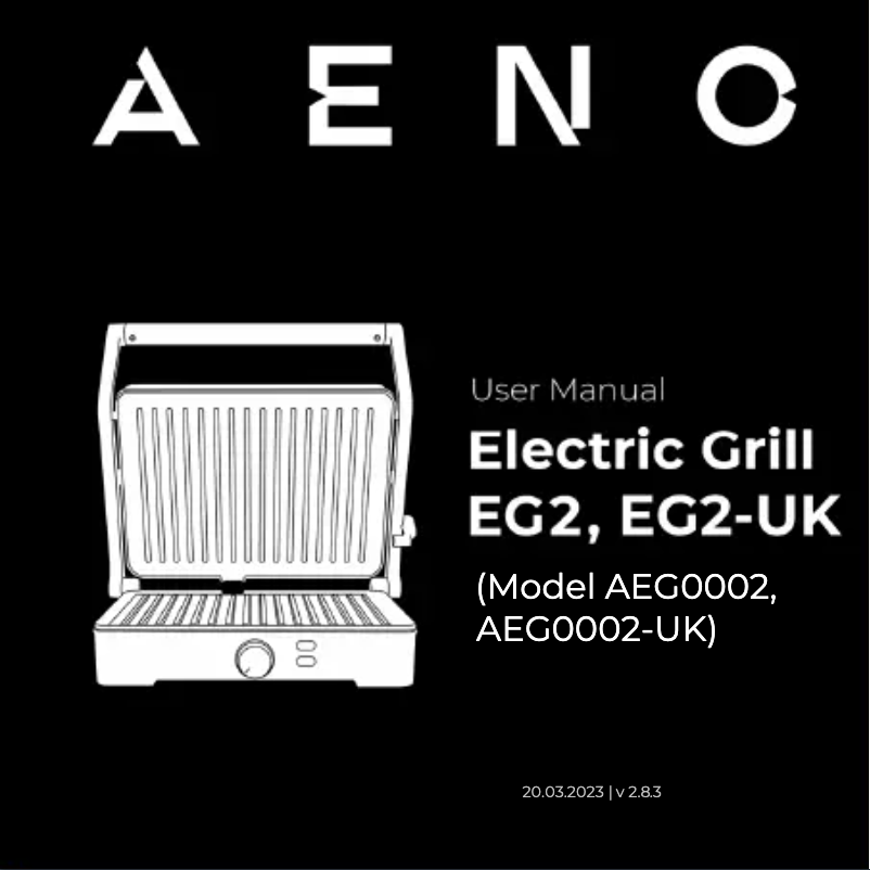 Page 1 of the manual User Manual AENO EG2