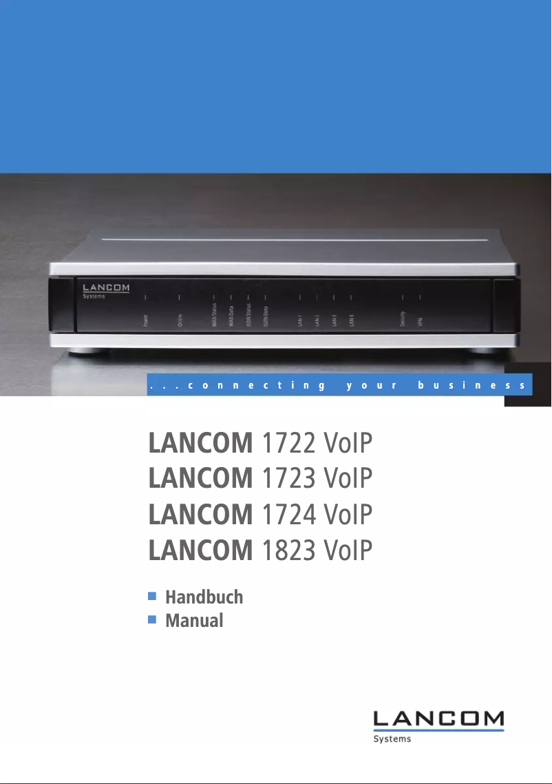 Image de la première page du manuel de l'appareil 1724 VoIP