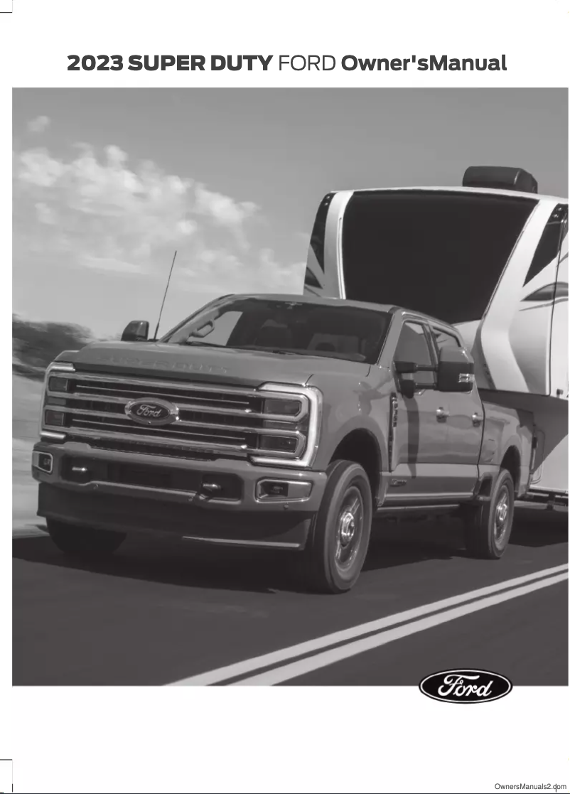 First page image of the manual for F-350 (2023)