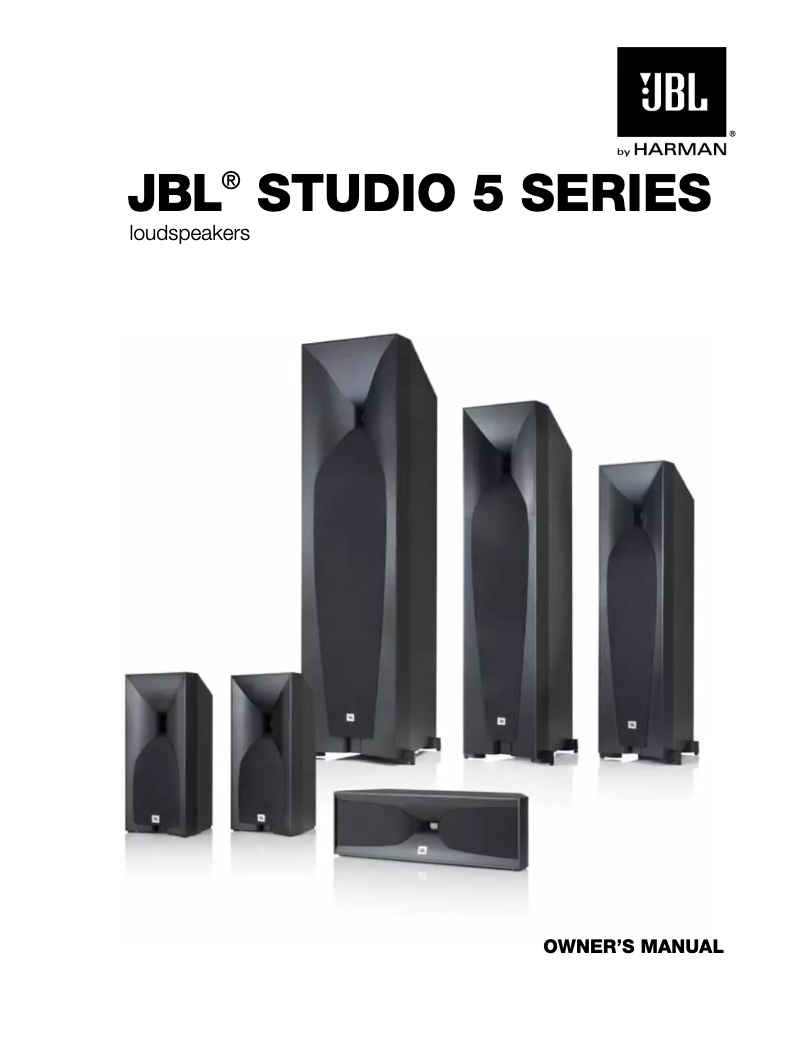 Page 1 of the manual User Manual JBL Studio 570