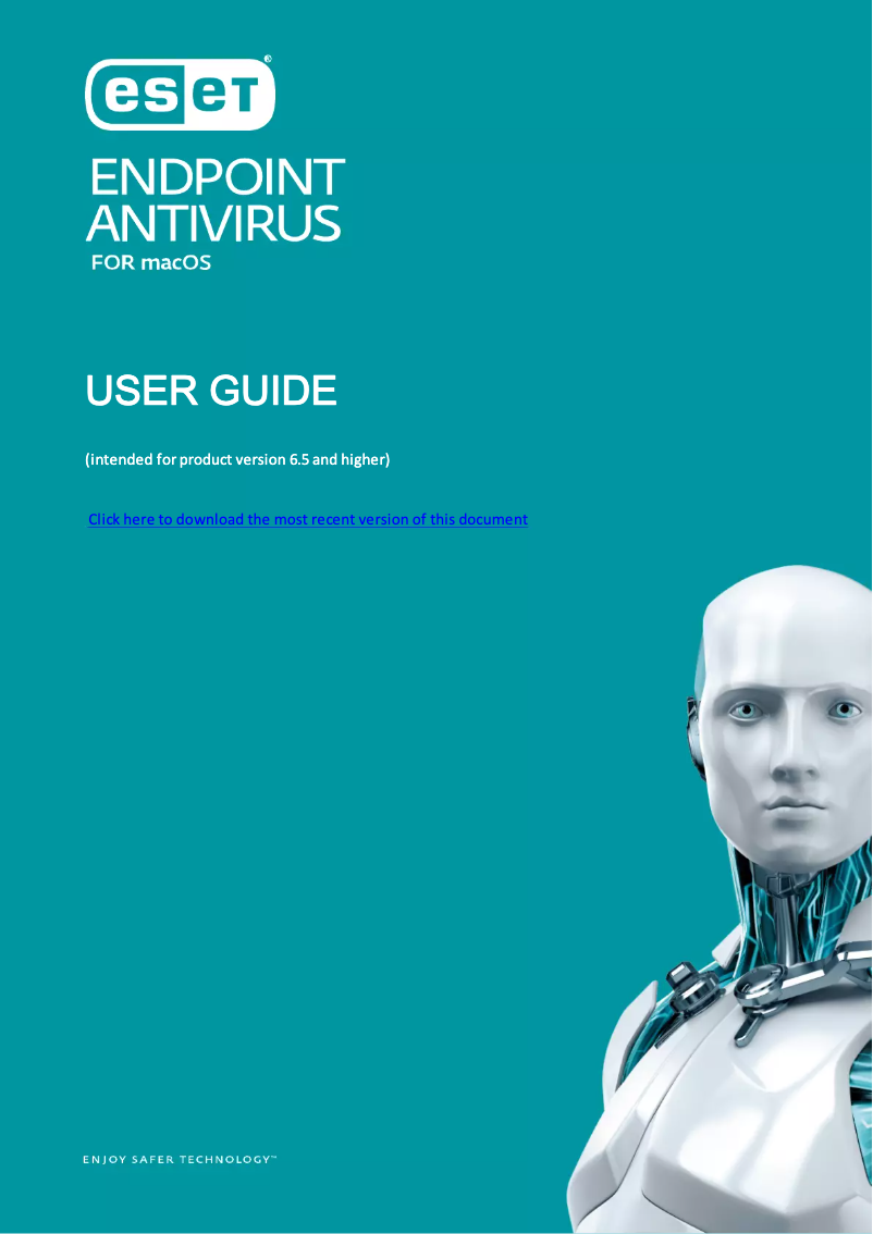 Page 1 de la notice Manuel utilisateur ESET Endpoint Antivirus for OS X