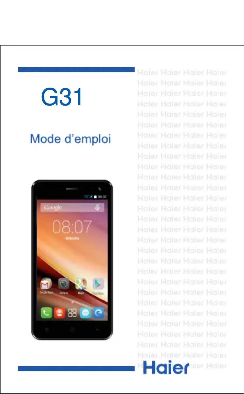 First page image of the manual for HaierPhone G31