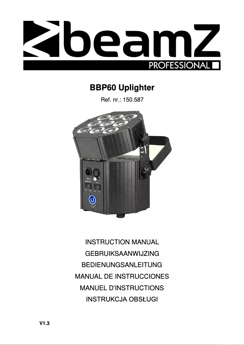 Page 1 of the manual User Manual BeamZ BBP60