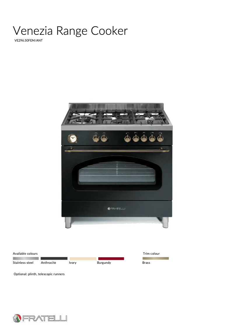 First page image of the manual for VE29650FEMANT