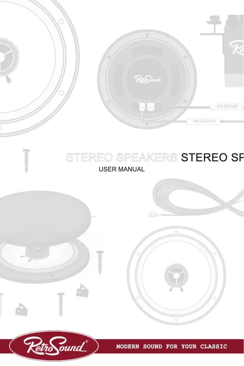 Page 1 of the manual User Manual RetroSound S-62