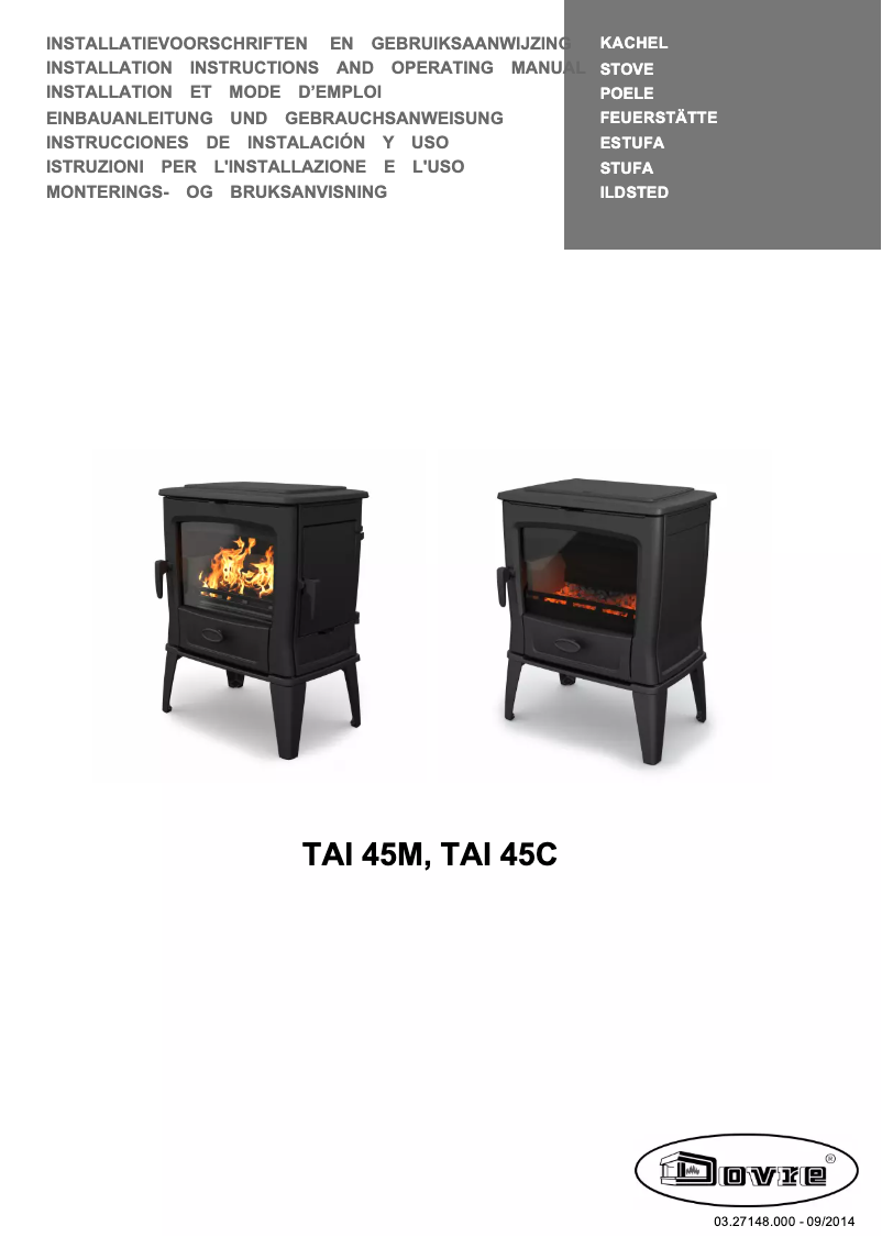Page 1 of the manual User Manual Dovre TAI 45M