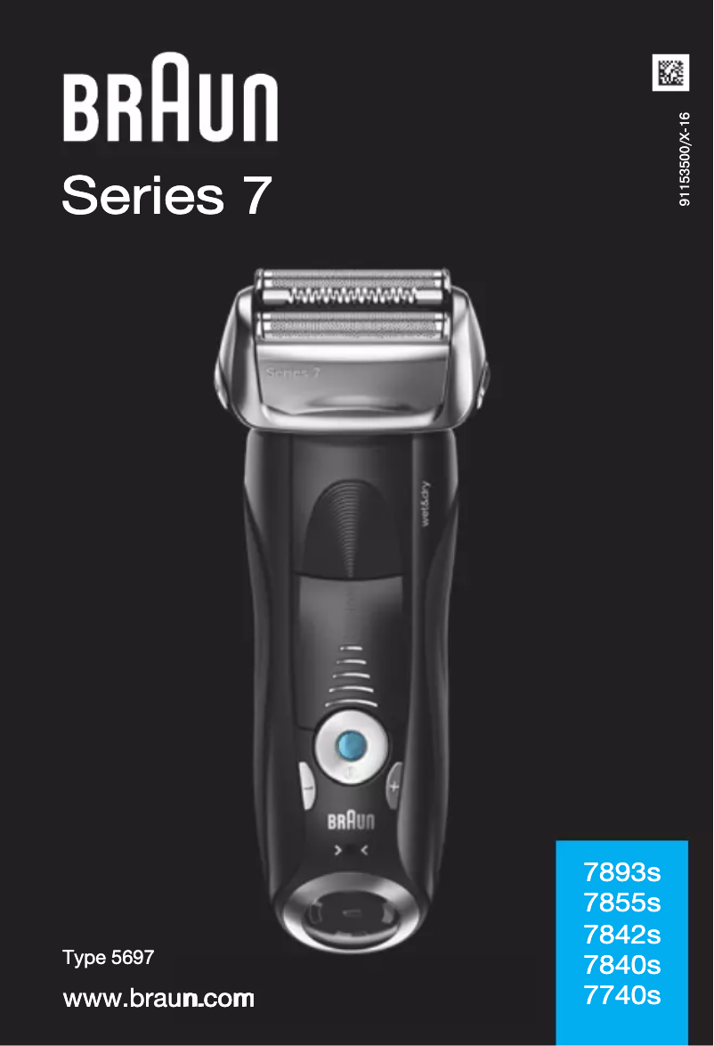 Page 1 of the manual User Manual Braun Series 7 7842S