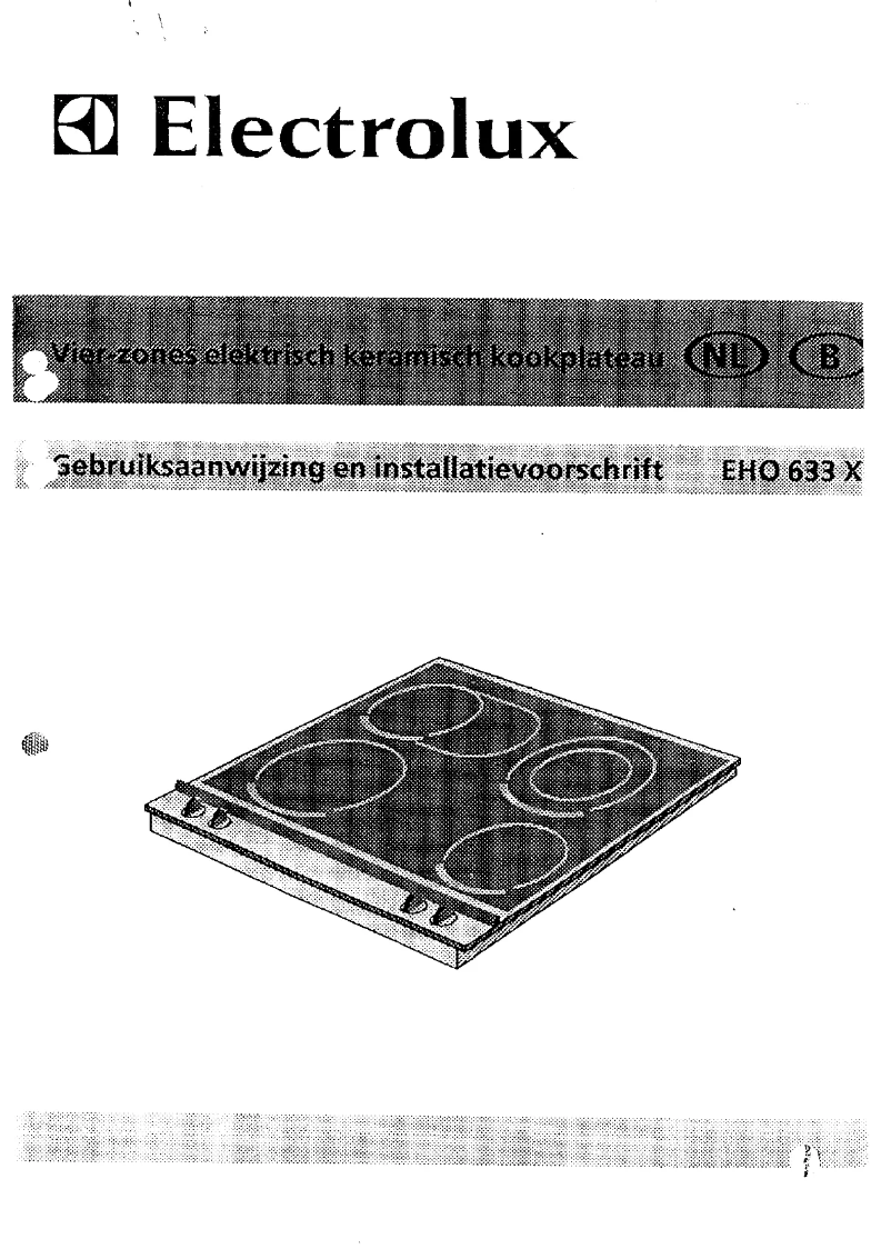 First page image of the manual for EHO633