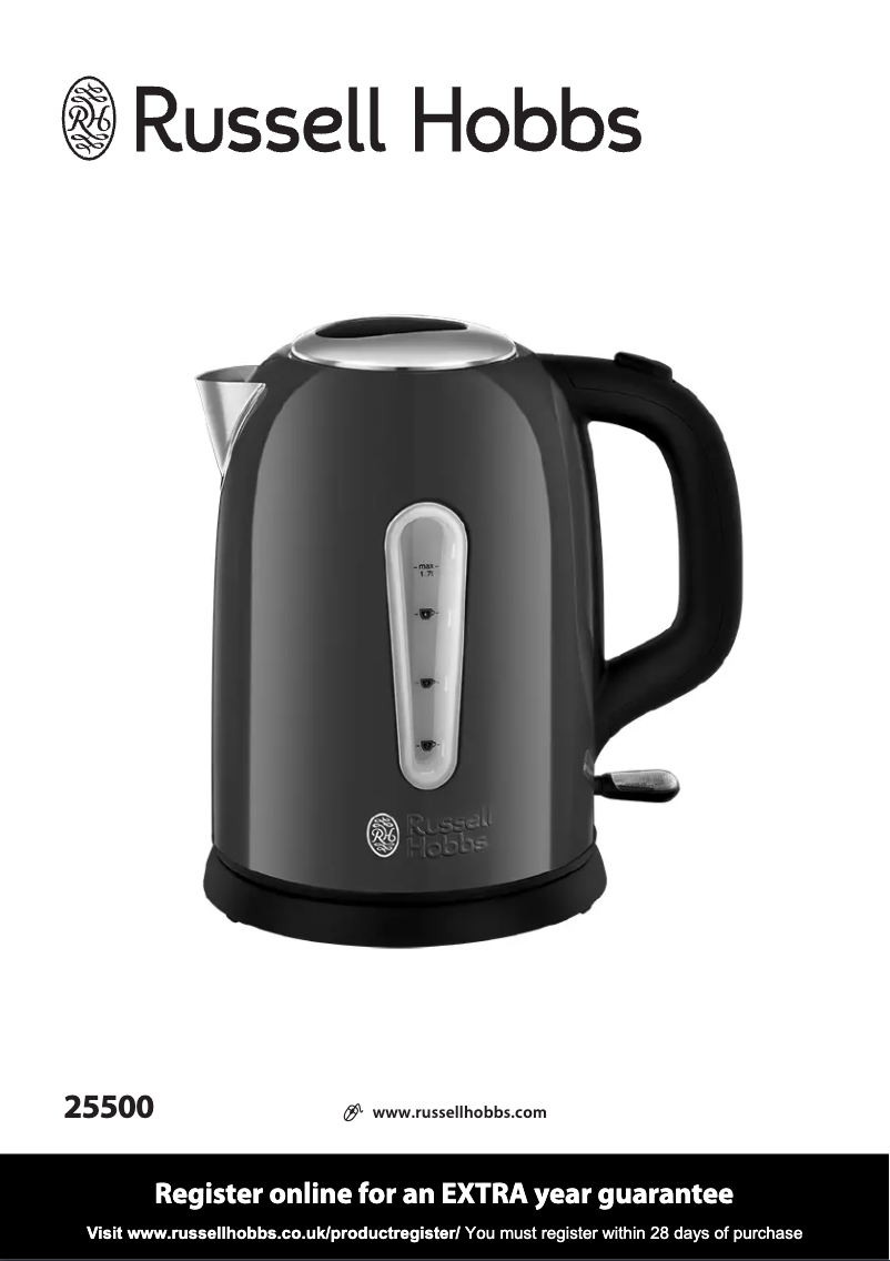 Image de la première page du manuel de l'appareil Cavendish 25500