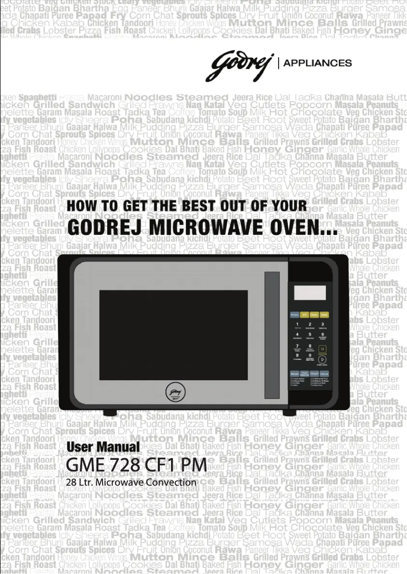 First page image of the manual for GME 728 CF1 PM