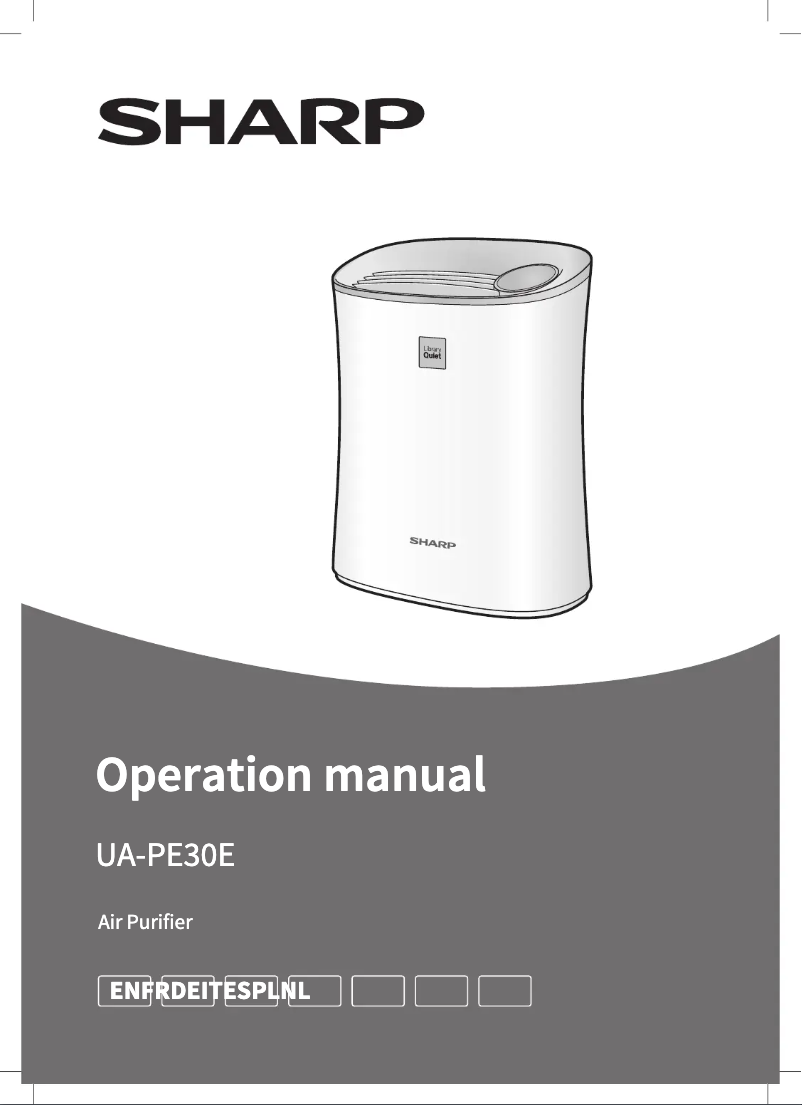 First page image of the manual for UA-PE30E