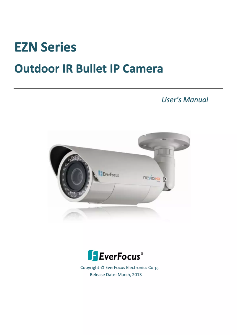 First page image of the manual for EZN3260