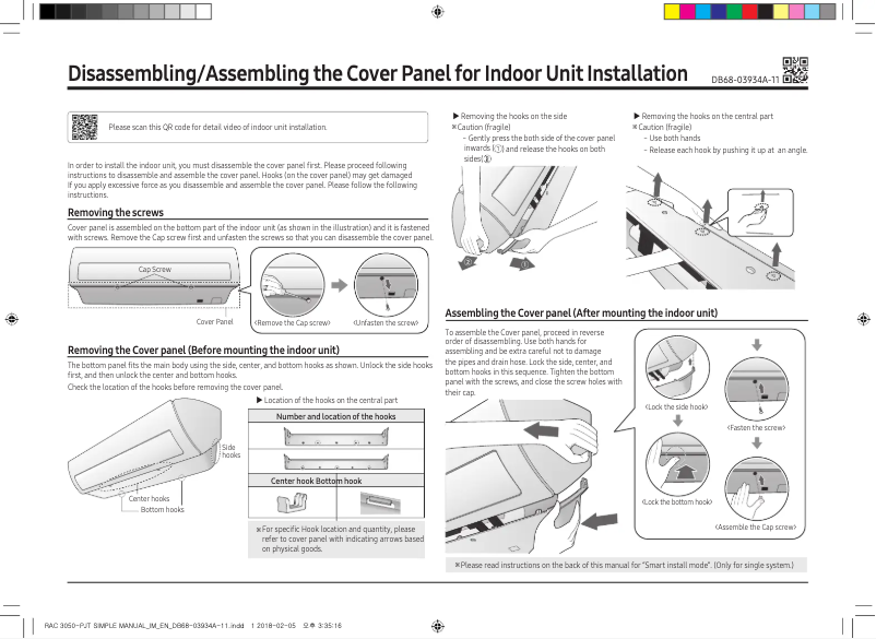 First page image of the manual for AR09NVWSBWK