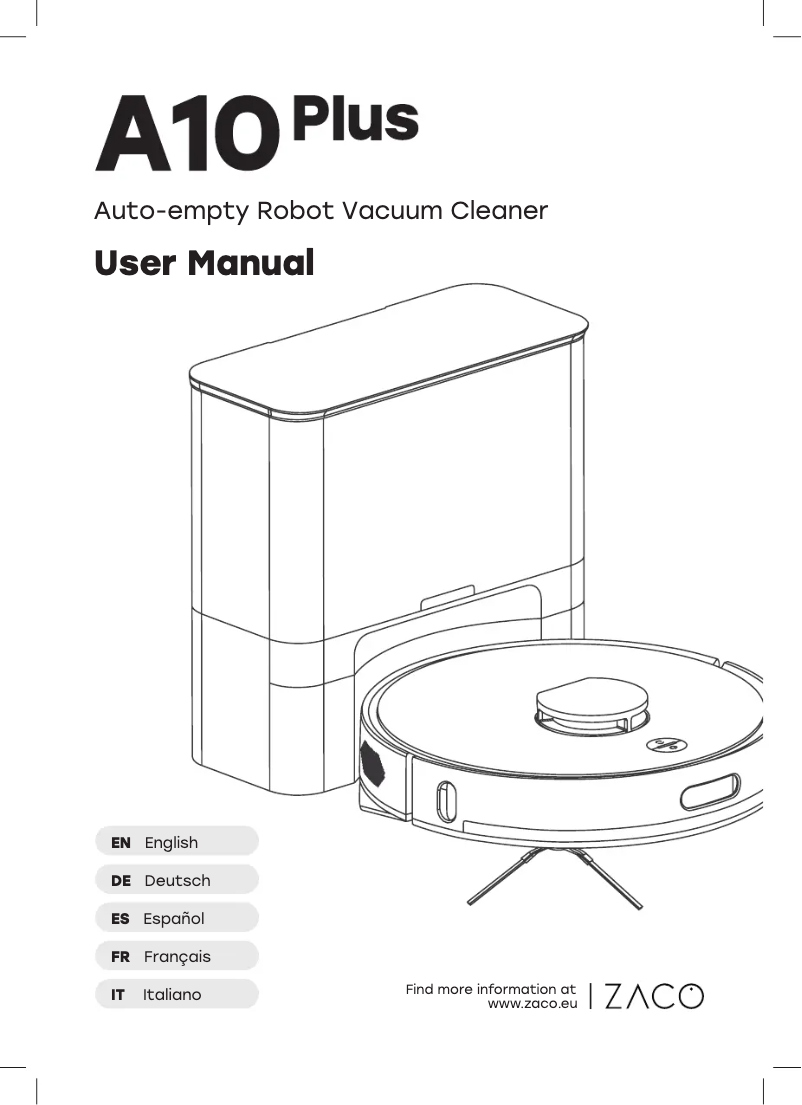 Page 1 of the manual User Manual Zaco A10 Plus