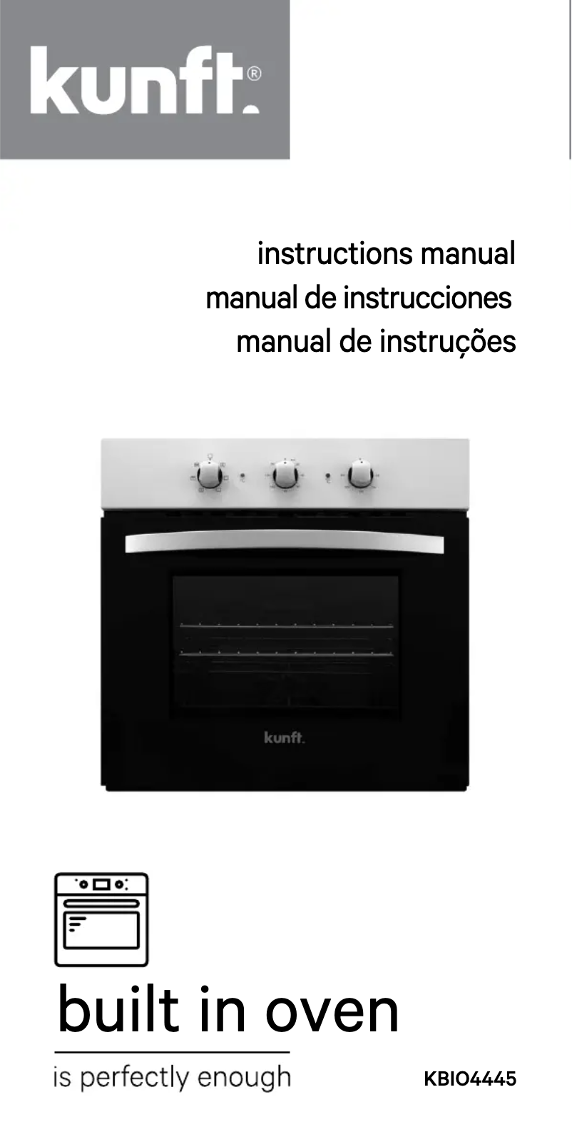 Page 1 de la notice Manuel utilisateur Kunft KBIO4445