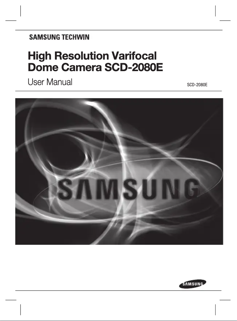 Page 1 of the manual User Manual Samsung SCD-2080EB
