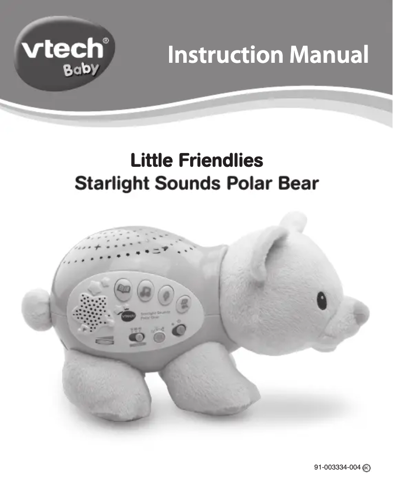 First page image of the manual for Starlight Sounds Polar Bear