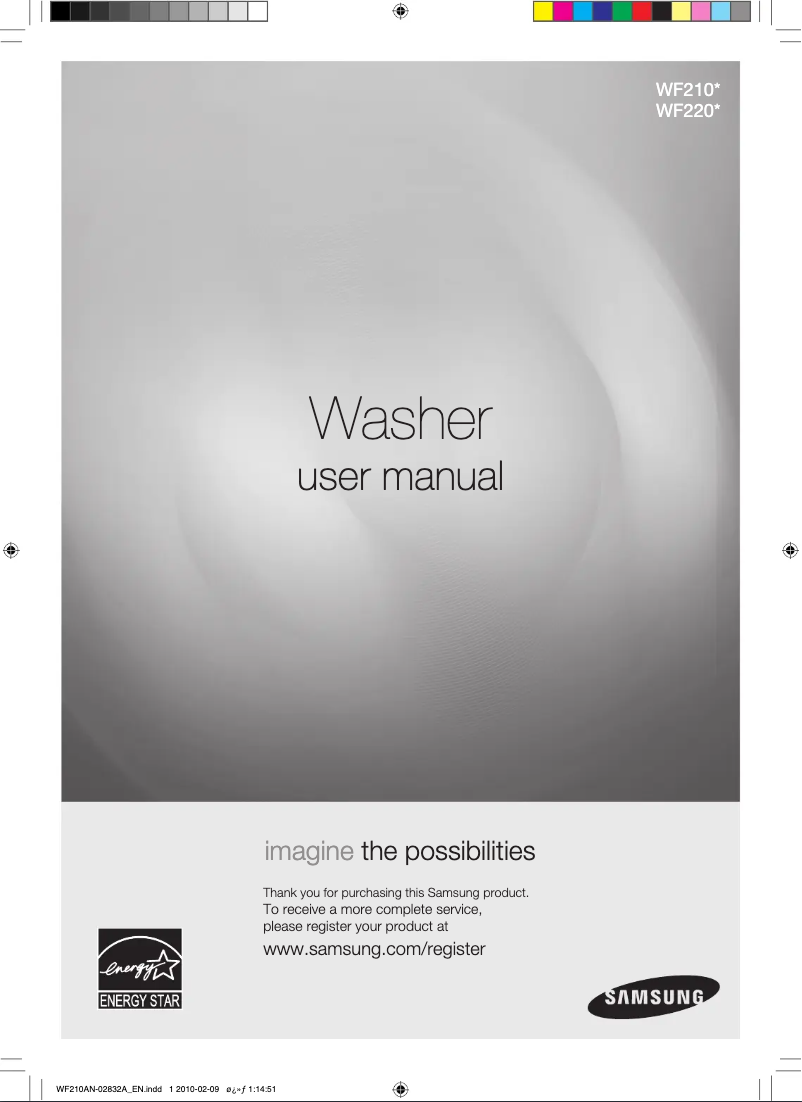 First page image of the manual for WF220