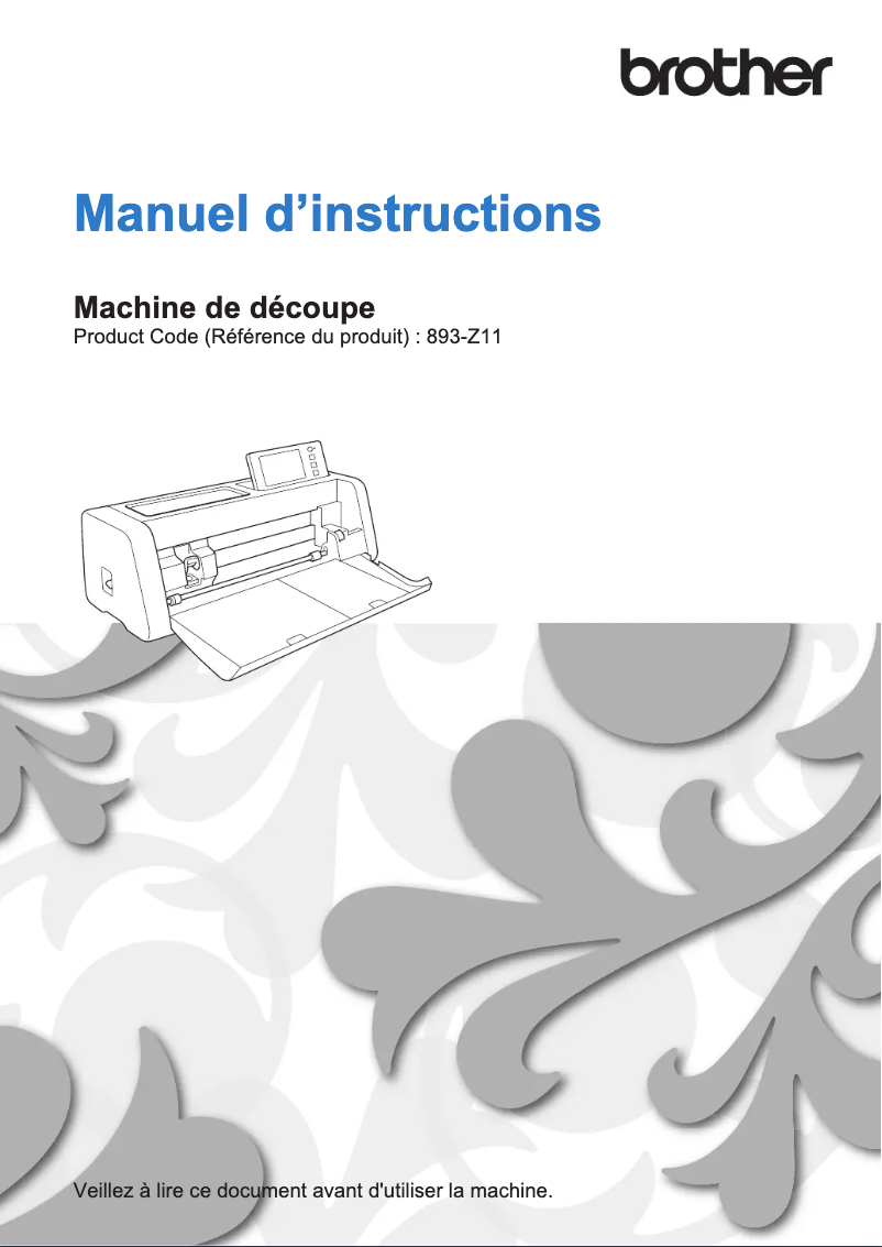 Page 1 of the manual User Manual Brother SDX1250