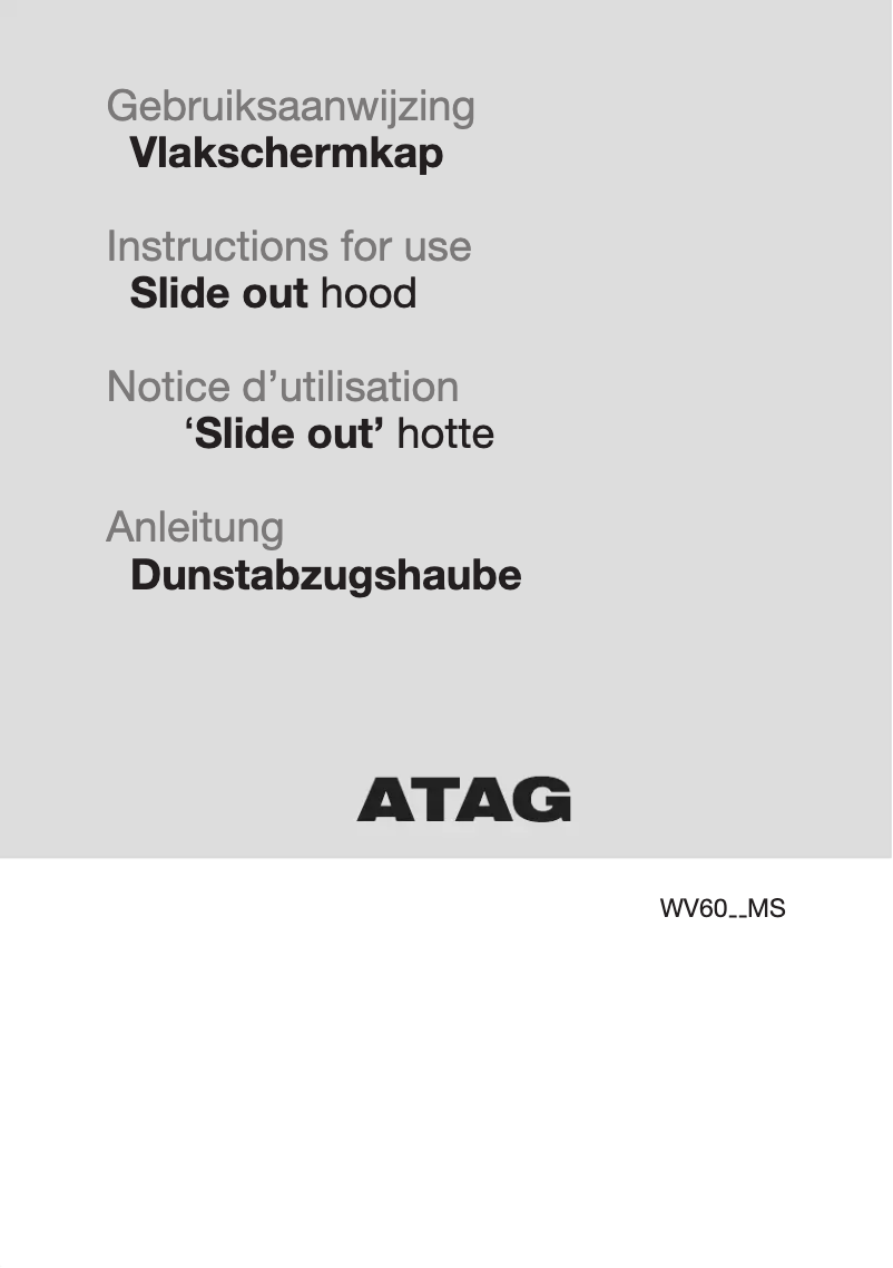 First page image of the manual for WV6092MS