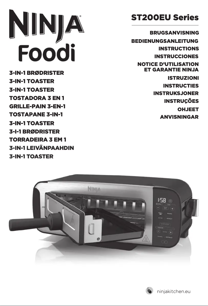 First page image of the manual for Foodi ST202EU