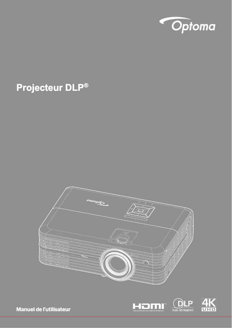 Page 1 of the manual User Manual Optoma UHD52ALV