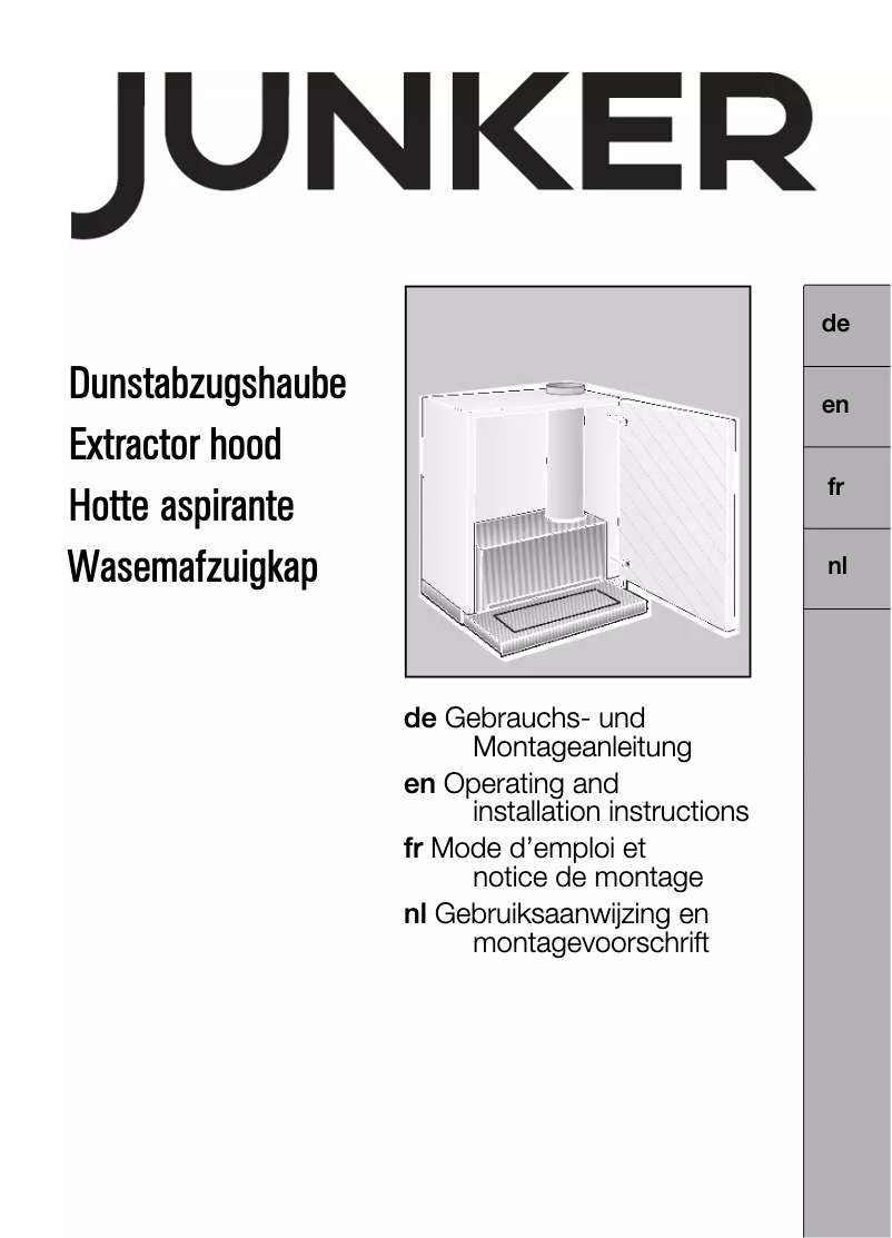 First page image of the manual for JD36AW50