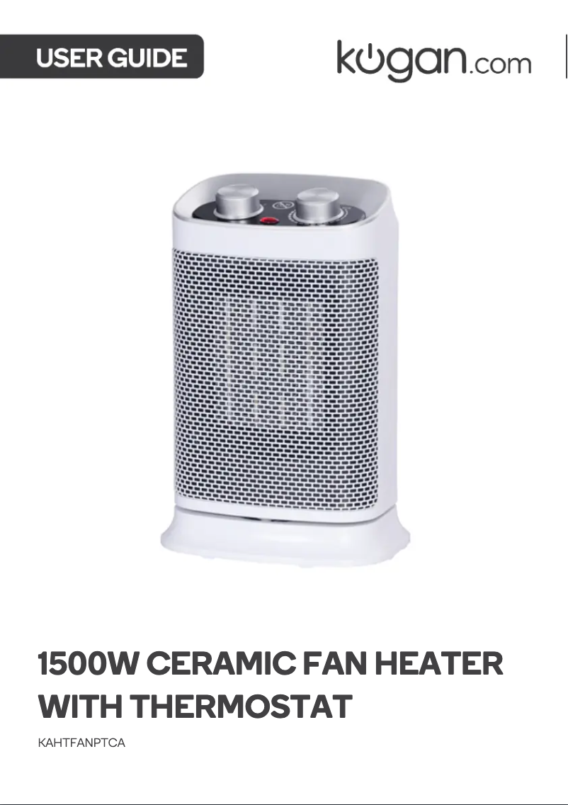 Page 1 of the manual User Manual Kogan KAHTFANPTCA