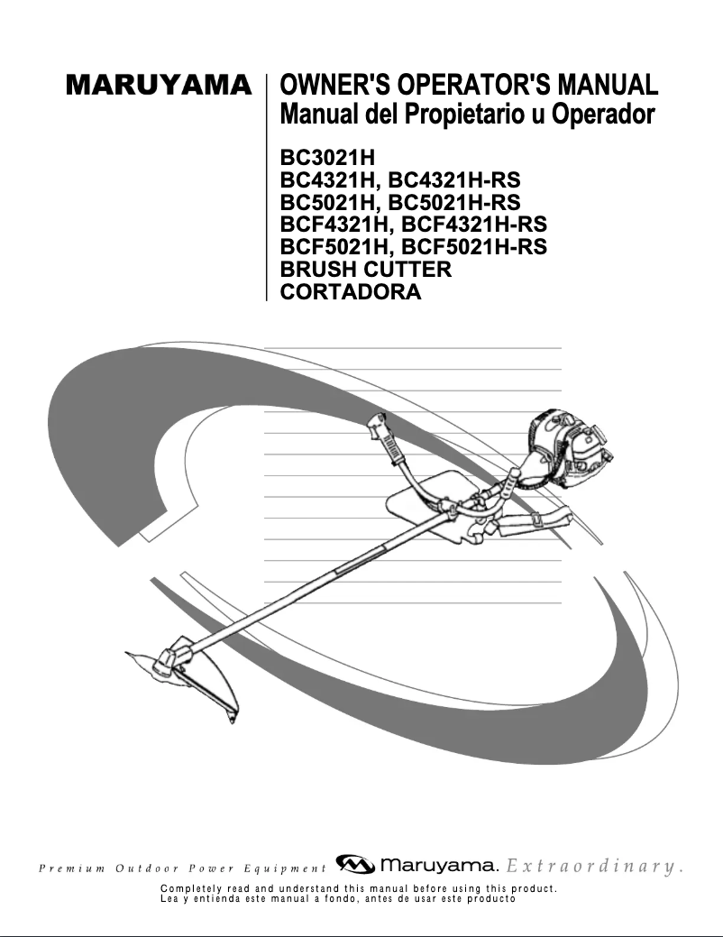 First page image of the manual for BCF4321H