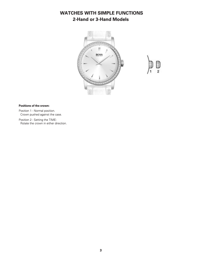 Page 1 of the manual User Manual Boss Bilbao HO1550035