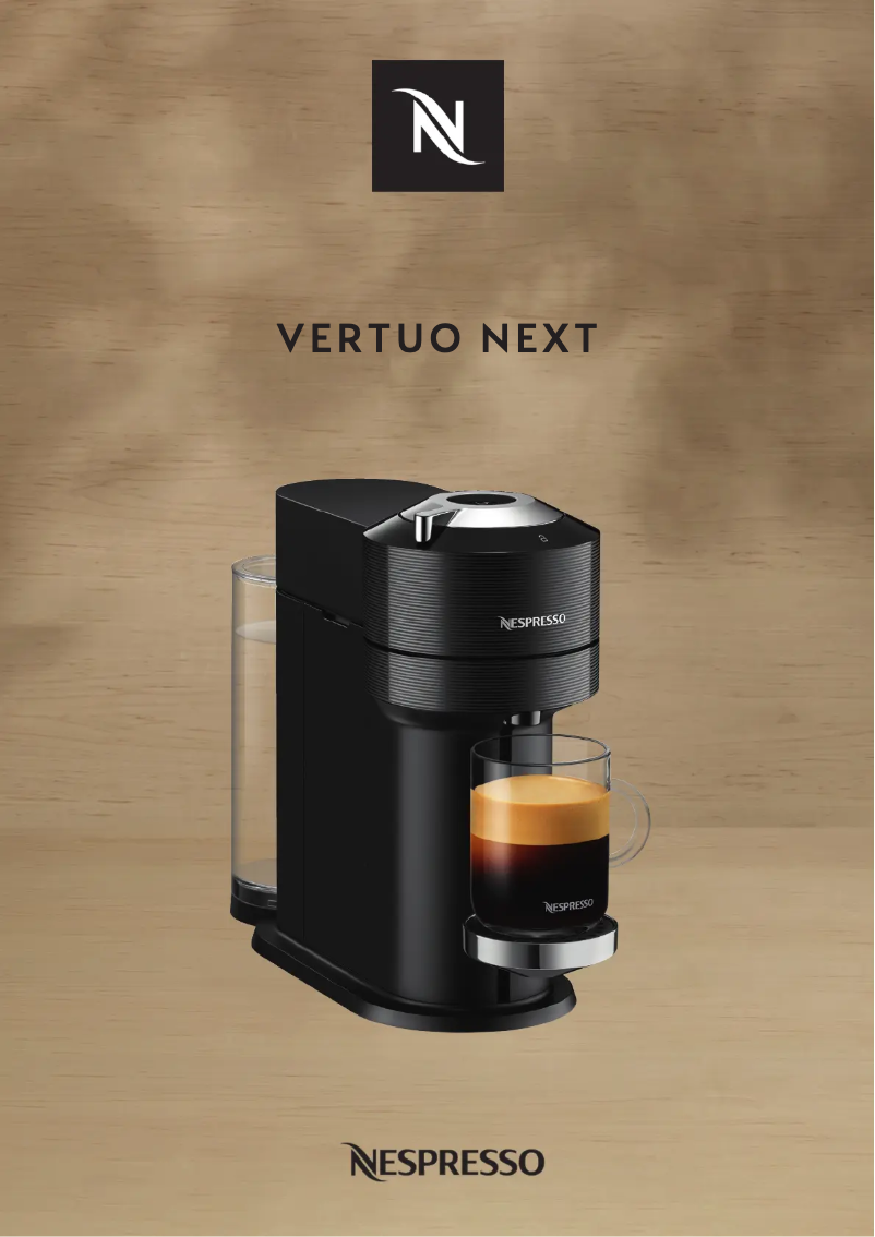 First page image of the manual for Nespresso Vertuo Next