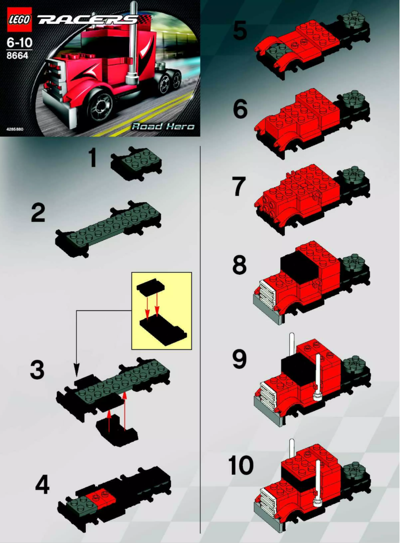 Page 1 of the manual User Manual Lego Racers 8664
